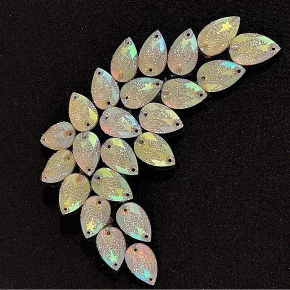 Weissman iridescent long sleeve asymmetrical dance costume XXLC in GUC - Picture 11 of 11